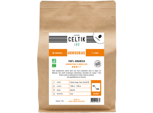 Honduras Ceiba café biologique grain