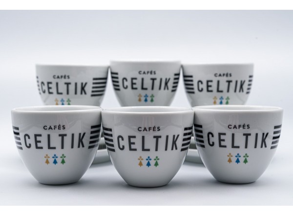 Lot de 6 tasses cappuccino Cafés Celtik